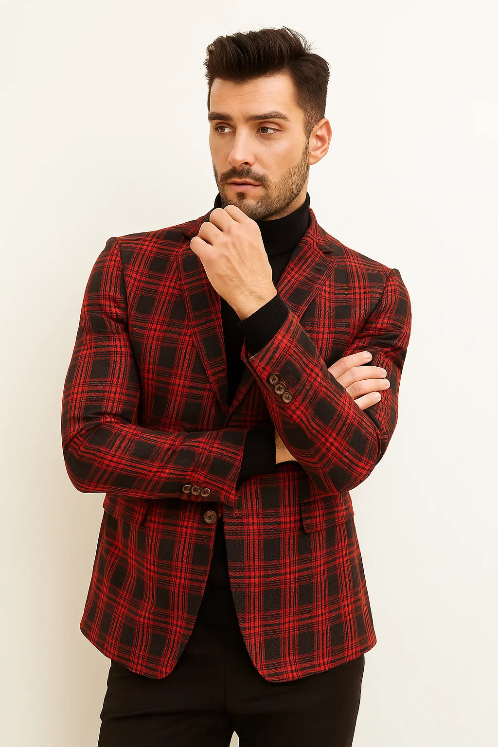 Red Plaid Sport Coat