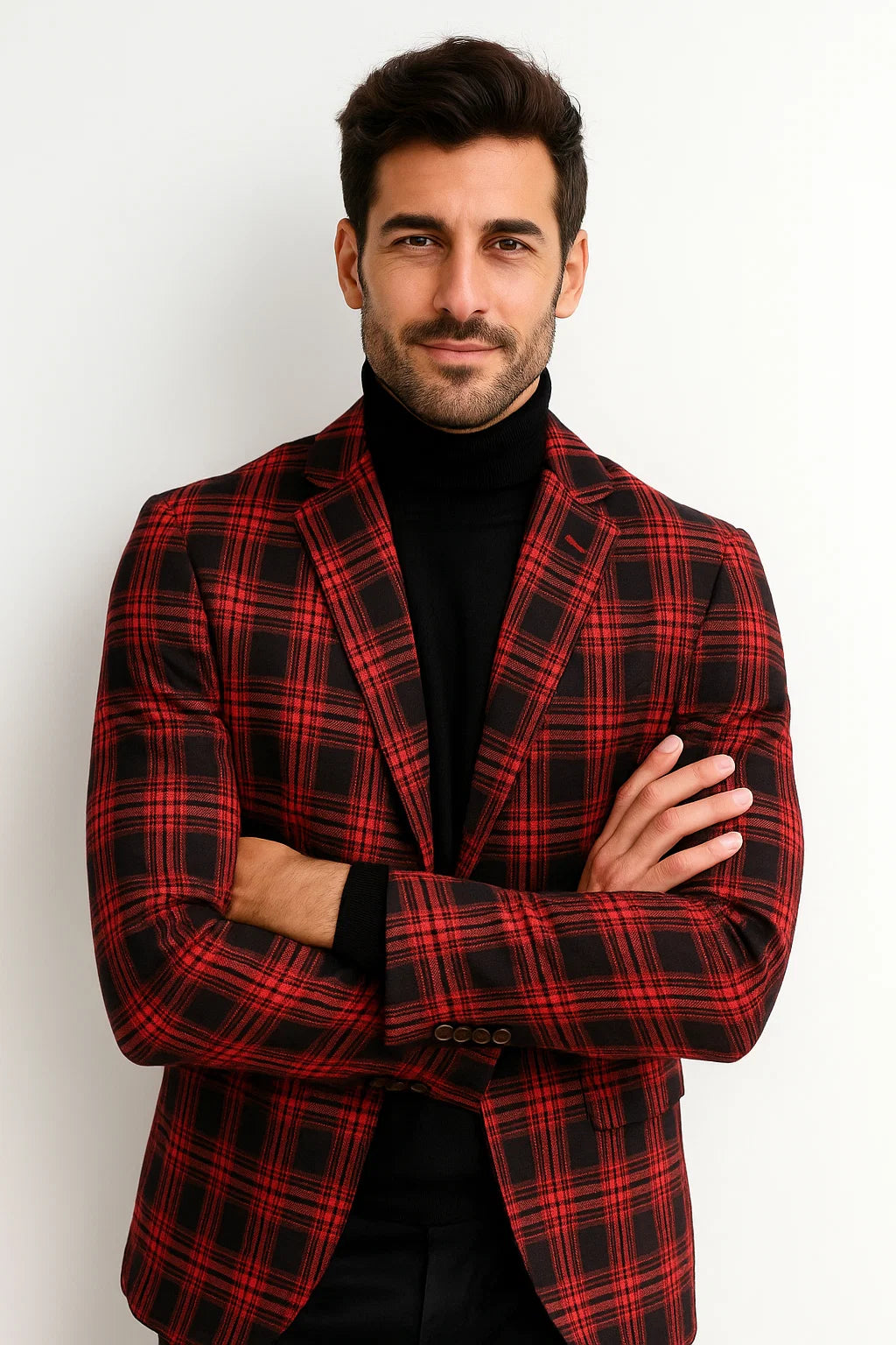 Red Plaid Sport Coat