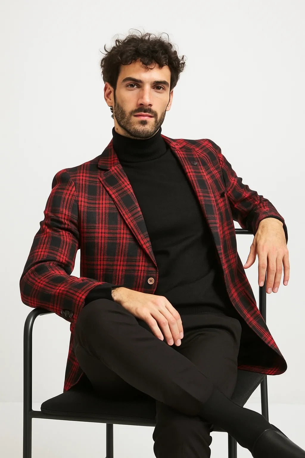 Red Plaid Sport Coat