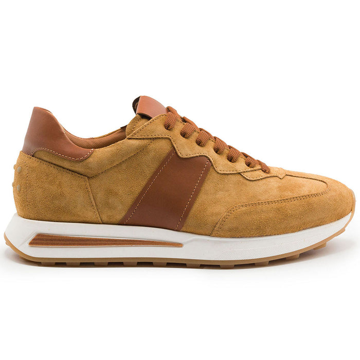Zelli Roxi Italian Nappa & Calfskin Sneaker Cognac (66-265-CGN)