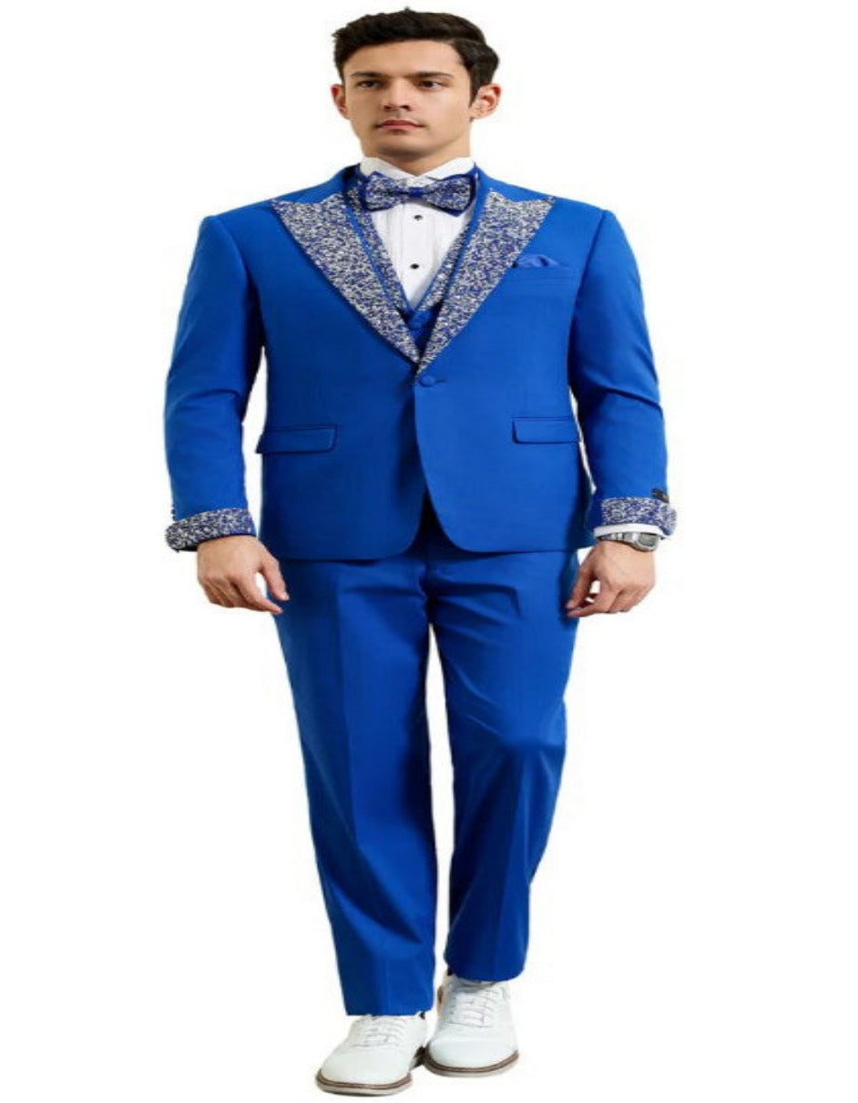 Men's Royal Blue Prom 2026 Tuxedo Perfect Wedding Suit Vested Rhinestone Lapelled Usa Outlet 34 Short or Extra Small Men's Royal Blue Prom 2026 Tuxedo Perfect Wedding Suit Vested Rhinestone Lapelled Usa Outlet 34 Short or Extra Small