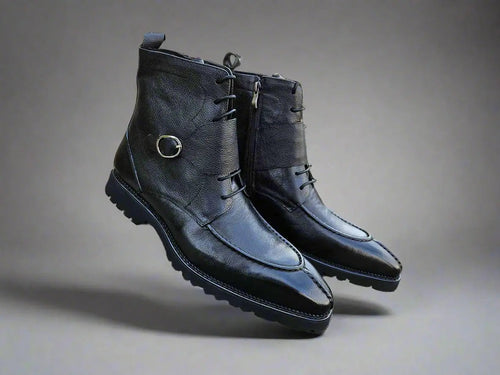 Carrucci Rugged Split Toe Lace-up Boot
