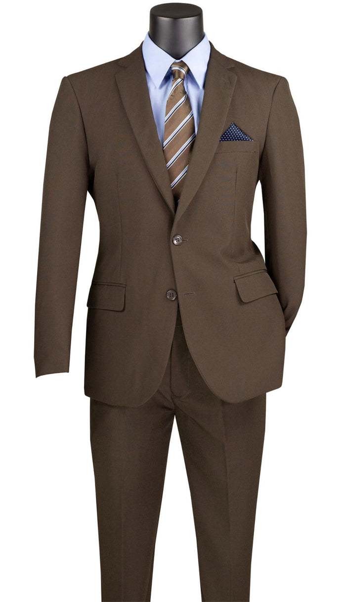 Slim Fit 2 Piece Suit Gray Glen Plaid Pattern Matching Pants by Vinci