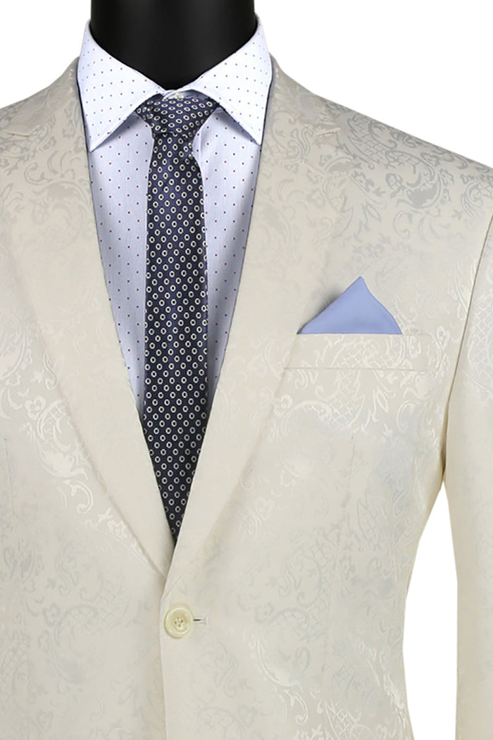Slim Fit Shiny Sharkskin Men's 2 Piece Suit in Navy by Vinci