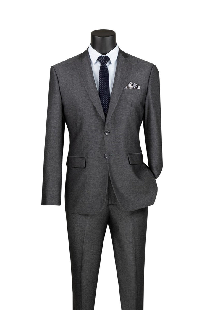 Lavender Modern Fit 3 Piece Suit with Vest and Adjustable Waist Band Pants by Vinci