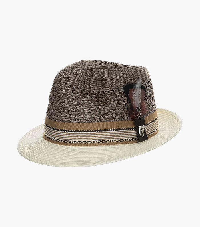 JALEN FEDORA Poly Braided Pinch Front Hat
