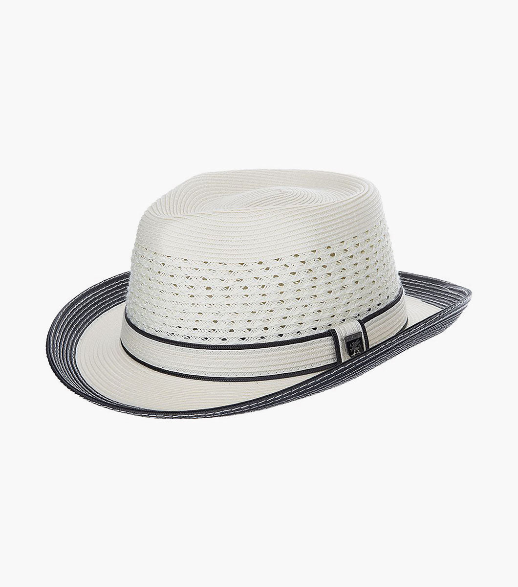 TYRONE FEDORA Poly Braided Pinch Front Hat