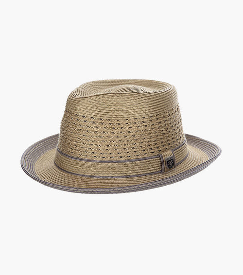 TYRONE FEDORA Poly Braided Pinch Front Hat