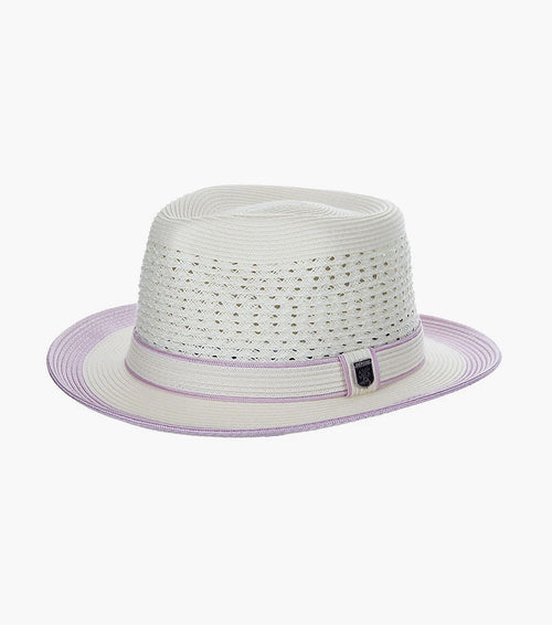 TYRONE FEDORA Poly Braided Pinch Front Hat