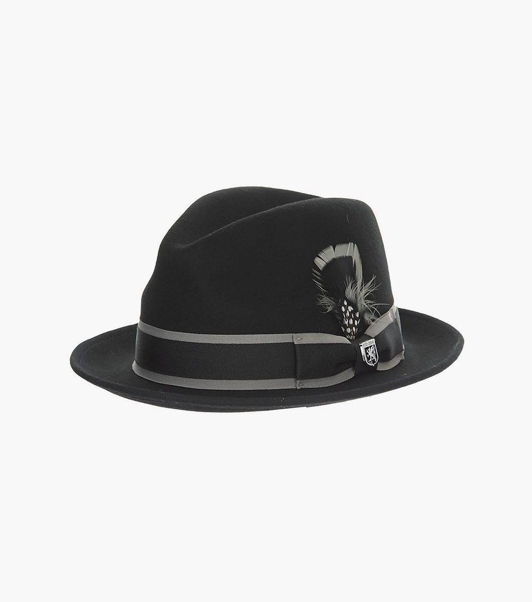 MACON FEDORA Wool Felt Pinch Front Hat