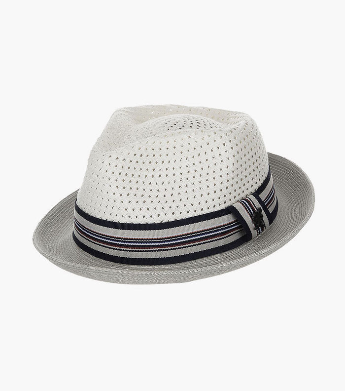 AMANI FEDORA Paper Braided Pinch Front Hat