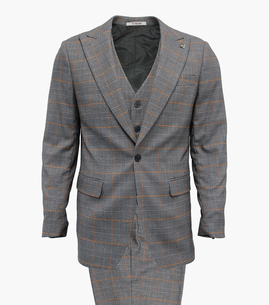 CROWE 3 Piece Vested Suit