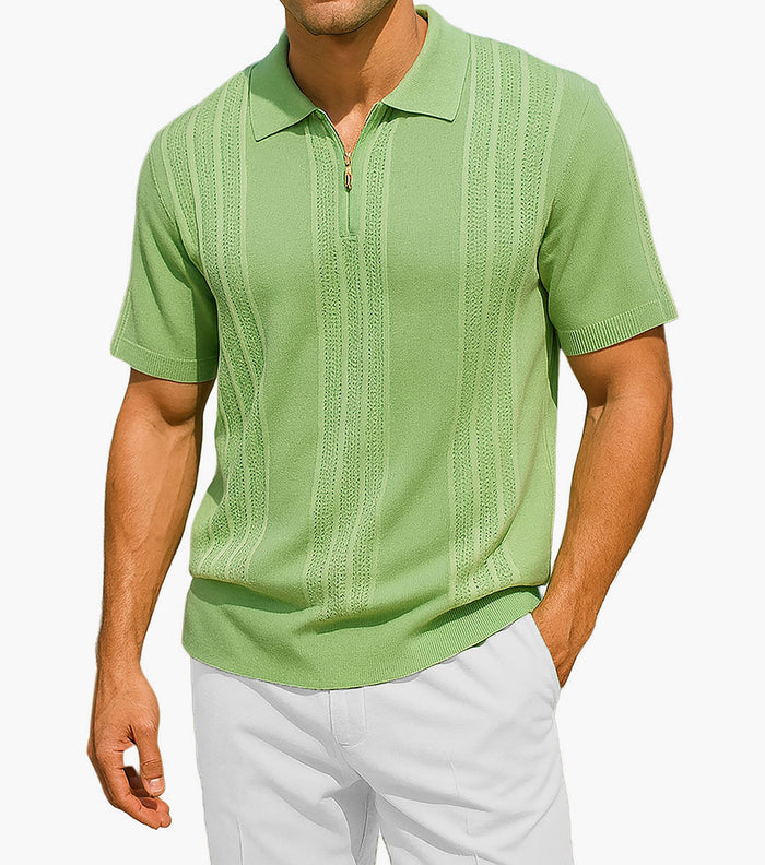 LOGAN Quarter Zip Polo Shirt