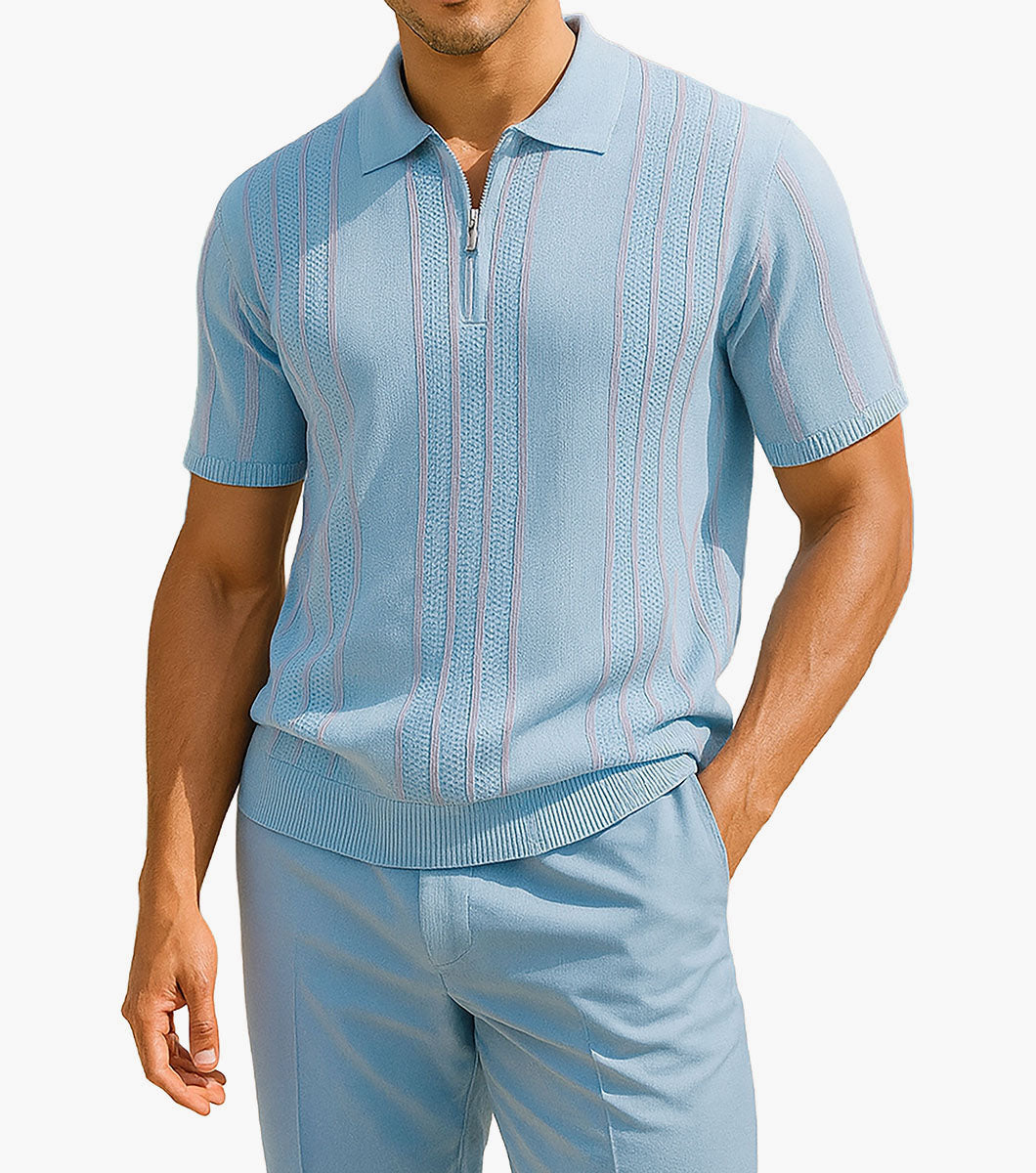 LOGAN Quarter Zip Polo Shirt
