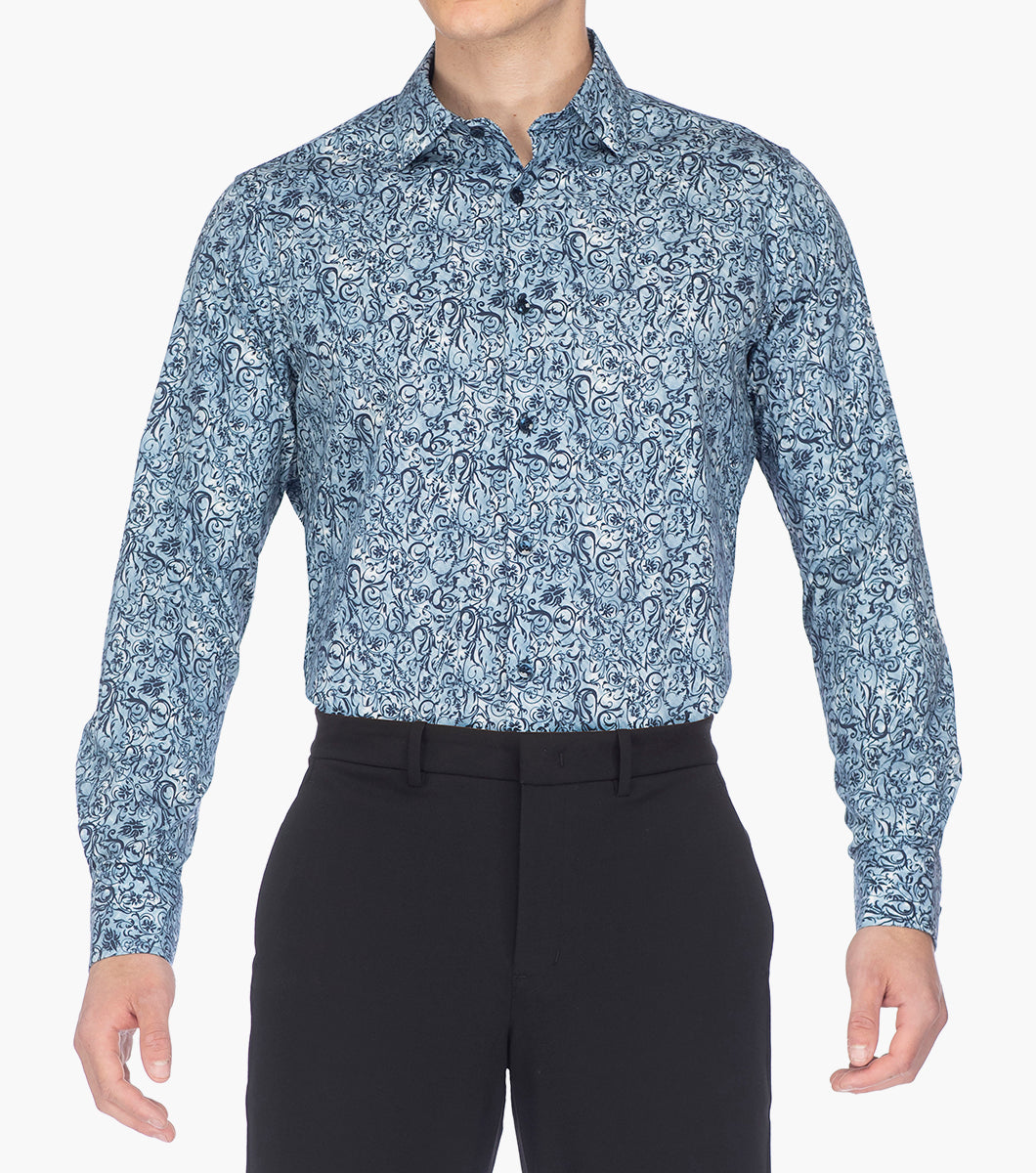 BRAFMAN DRESS SHIRT Spread Collar
