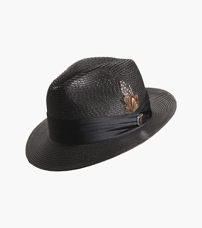 DUBLIN FEDORA Poly Braided Pinch Front Hat