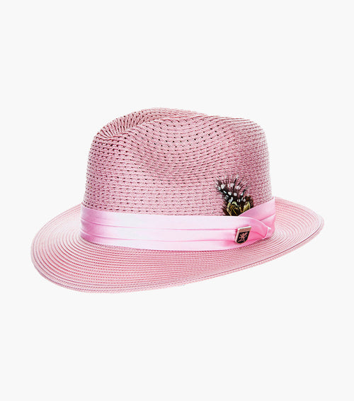 DUBLIN FEDORA Poly Braided Pinch Front Hat