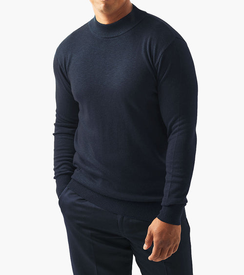 ASHER Mock Neck Sweater