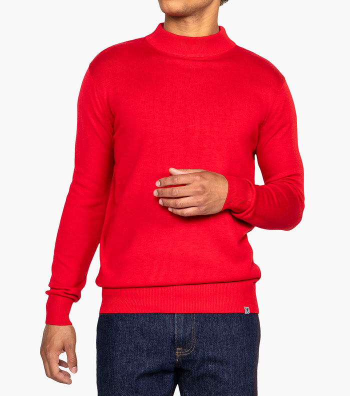 ASHER Mock Neck Sweater