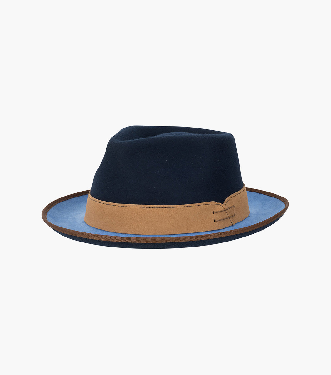 WENTWORTH FEDORA Wool Felt Pinch Front Hat