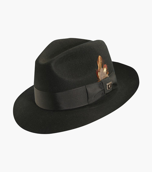 AUGUST FEDORA Wool Felt Pinch Front Hat