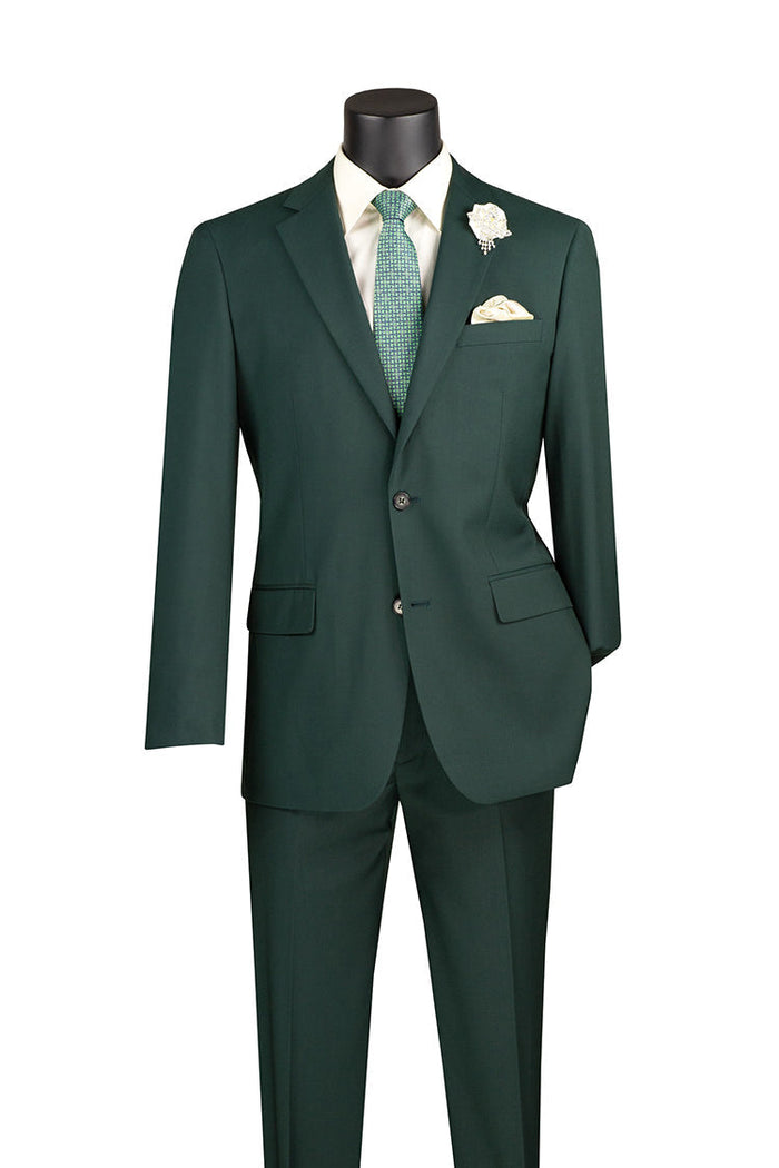 Oriental Collection - Banded Collar Slim Fit Suit Shiny Sharkskin 2 Piece Blue by Vinci