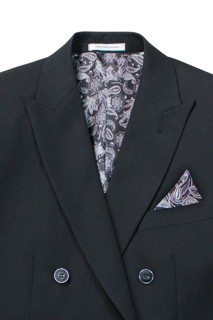 Lavender Slim Fit Men's 2 Piece Business Suit 2 Button by Vinci