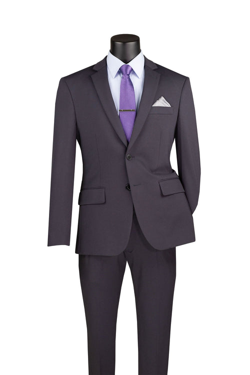 Excalibur Collection - Slim Fit Tuxedo 2 Piece 2 Button Design in White by Vinci