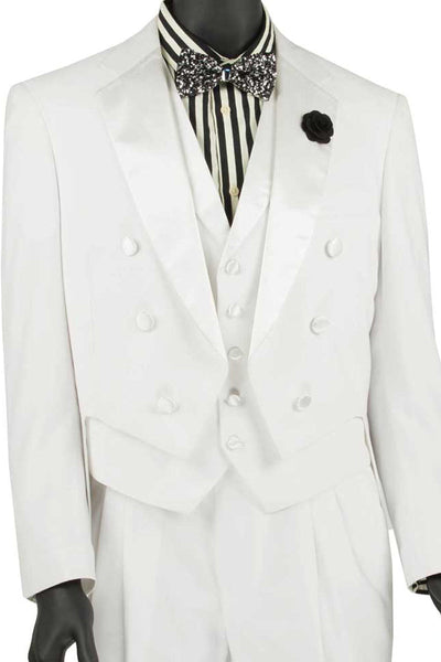 Men's Classic White Vested Tuxedo from Vinci Suits
