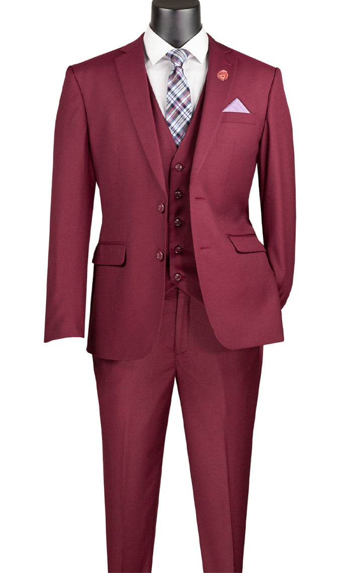 Men's Regular Fit Tuxedo 2 Piece Collection In White 3 Button Design Vinci