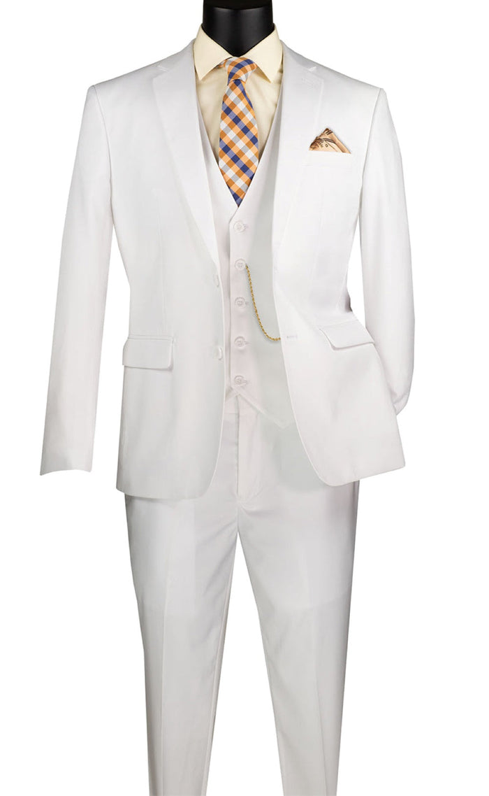 Avalon Collection - Regular Fit Men's Suit 3 Button 3 Piece Olive by Vinci