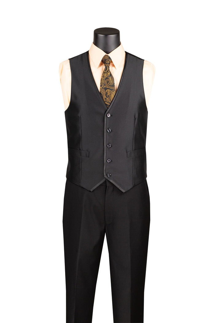 Ramses Collection - White Regular Fit Double Breasted 2 Piece Suit with Flexible Elastic Waistband by Vinci