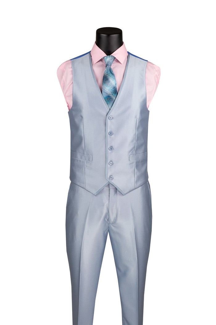 Slim Fit Tuxedo 3 Piece with Matching Bow Tie in Mauve by Vinci