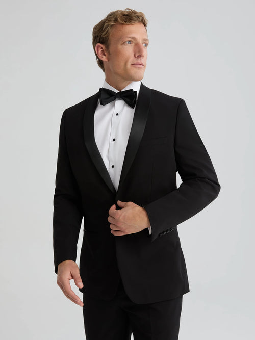 Mens Black Shawl Lapel Tuxedo