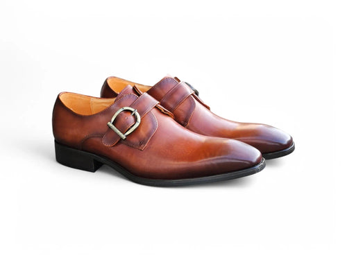 Signature Buckle Monk Strap Shoe