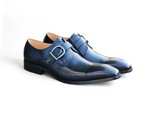 Signature Buckle Monk Strap Shoe