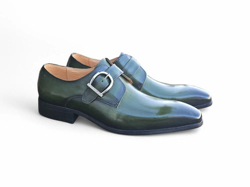 Signature Buckle Monk Strap Shoe