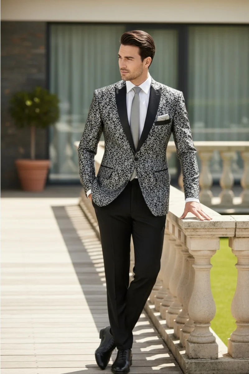 Silver Tuxedo Jacket