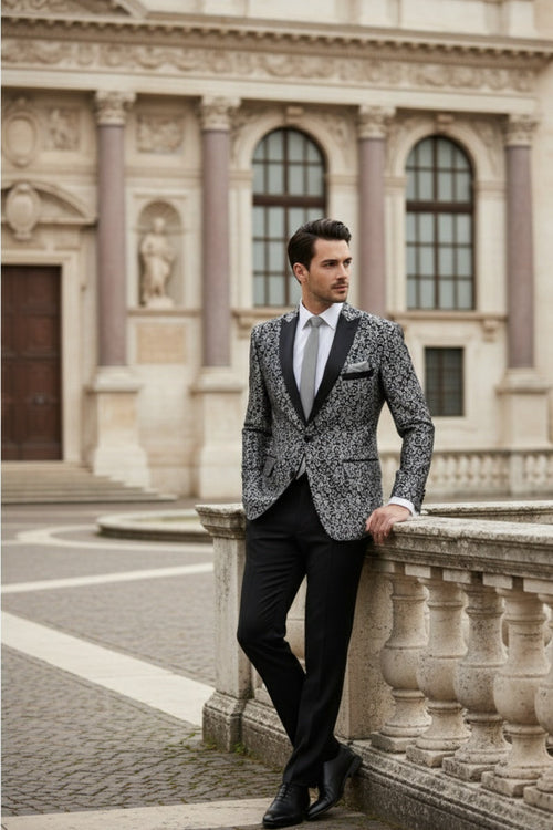Silver Tuxedo Jacket