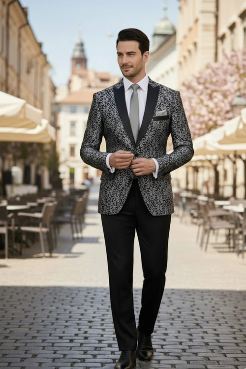 Silver Tuxedo Jacket