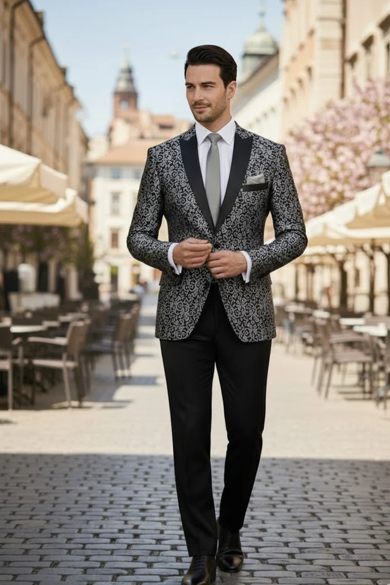 Silver Tuxedo Jacket
