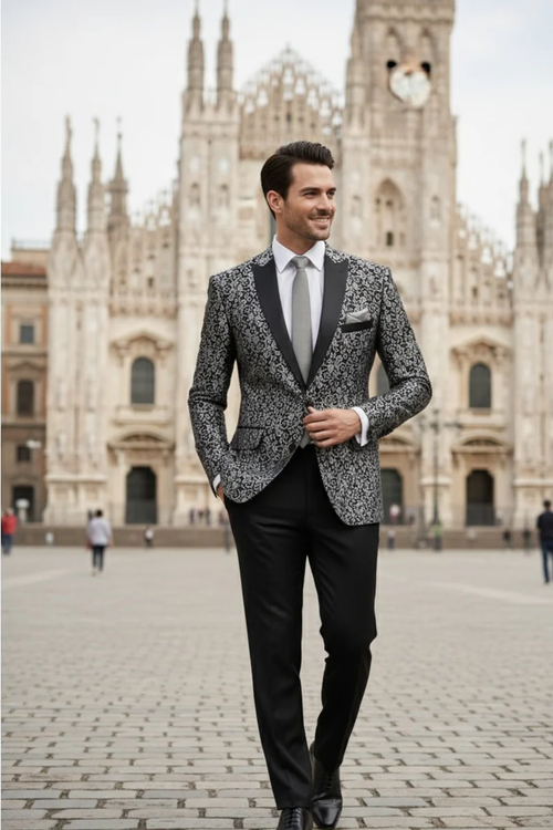 Silver Tuxedo Jacket