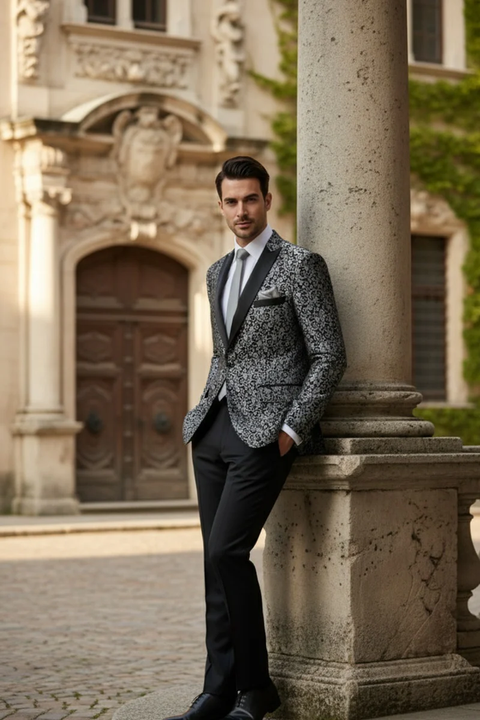 Silver Tuxedo Jacket
