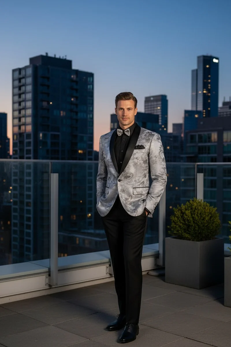 Silver Tuxedos Jacket