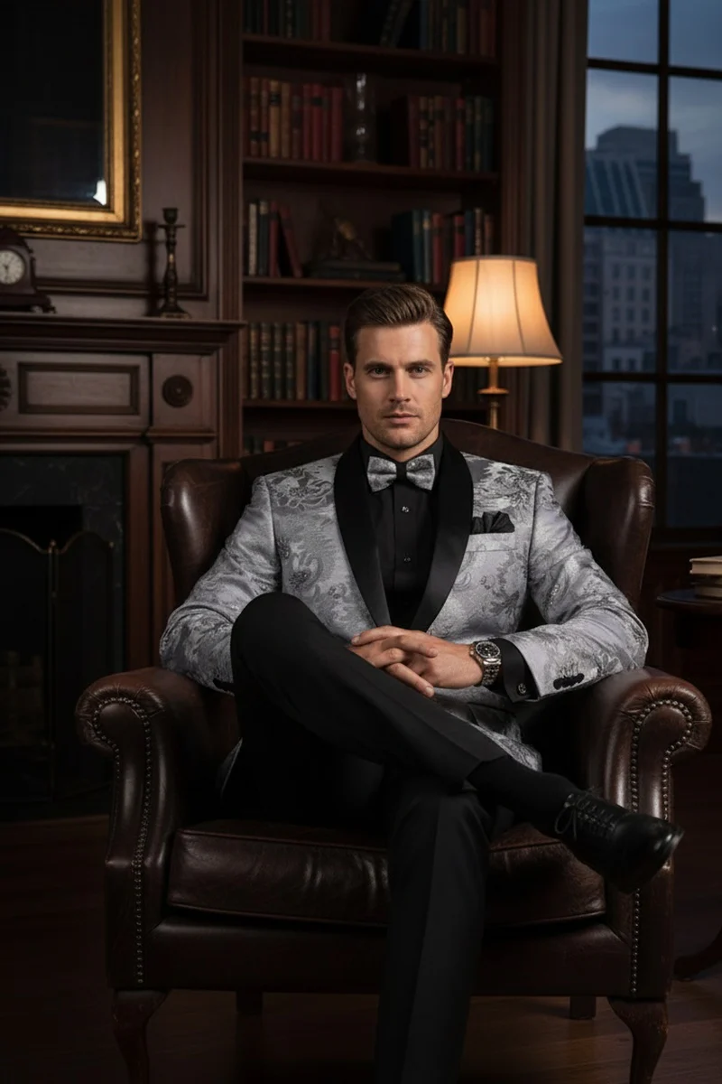 Silver Tuxedos Jacket