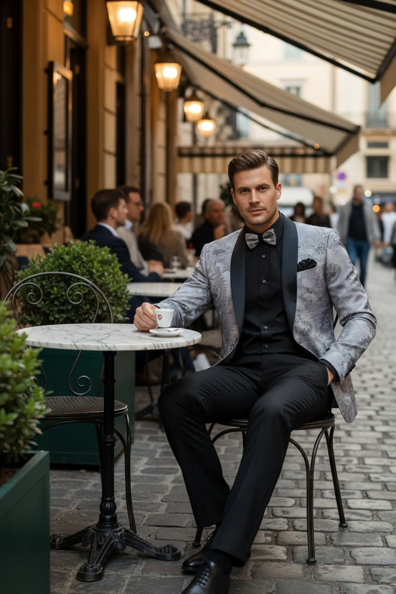 Silver Tuxedos Jacket