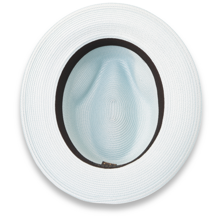 Tapa Crushable Straw Hat Fedora in Sky Blue by Ferrecci USA