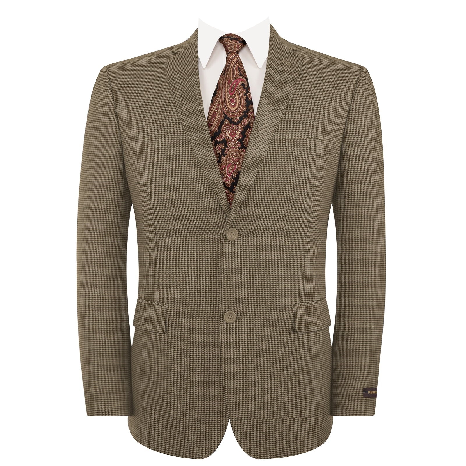 Mens 2 Button Slim Fit Light Brown Blazer by USA Men's Outlet