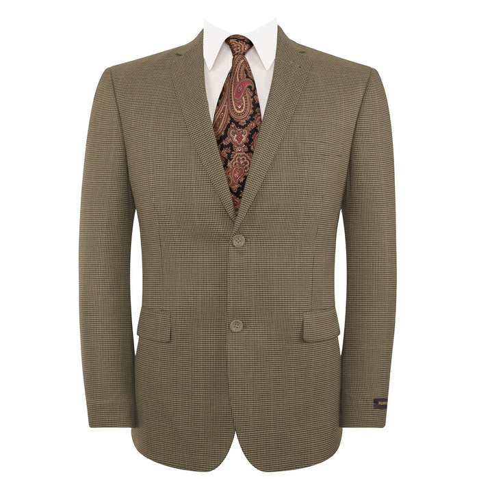 Mens 2 Button Slim Fit Light Brown Blazer by USA Men's Outlet