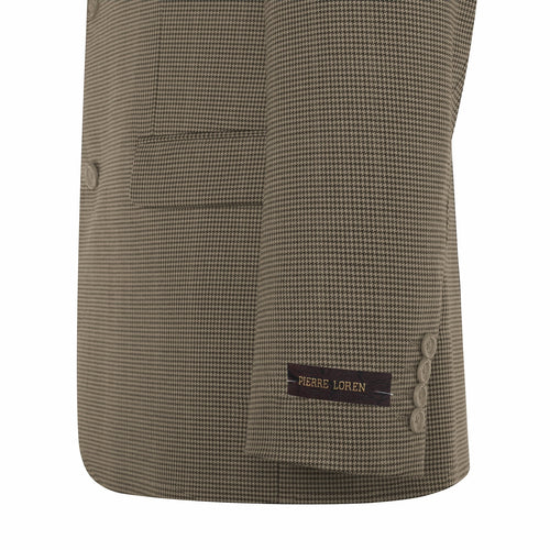 Mens 2 Button Slim Fit Light Brown Blazer